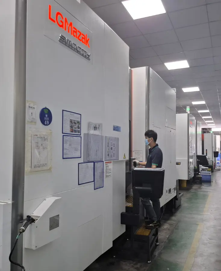 Advanced multi-axis CNC machining workshop floor for automotive components