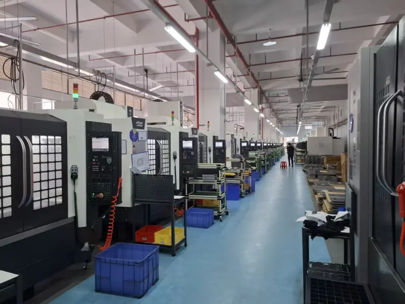 CNC Machining Workshop High-precision CNC machining workshop for die casting post-processing