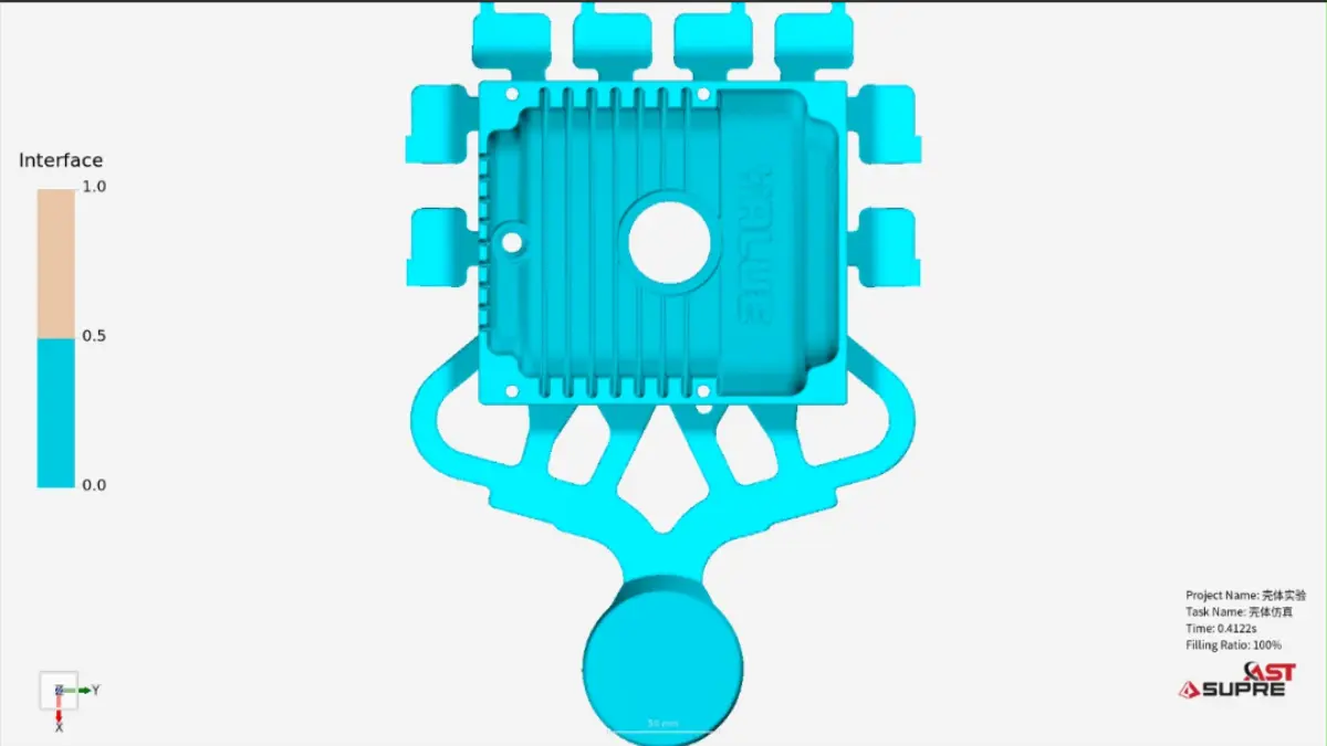 A356 Aluminum Die Casting A356 aluminum die casting component under porosity control inspection